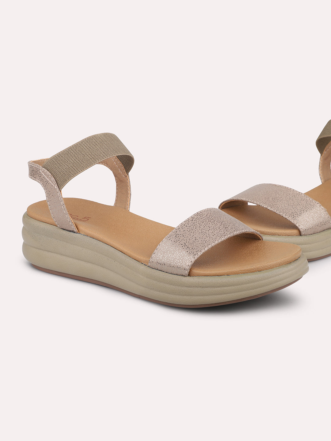 Minimalist Women Chikoo Comfort Heels