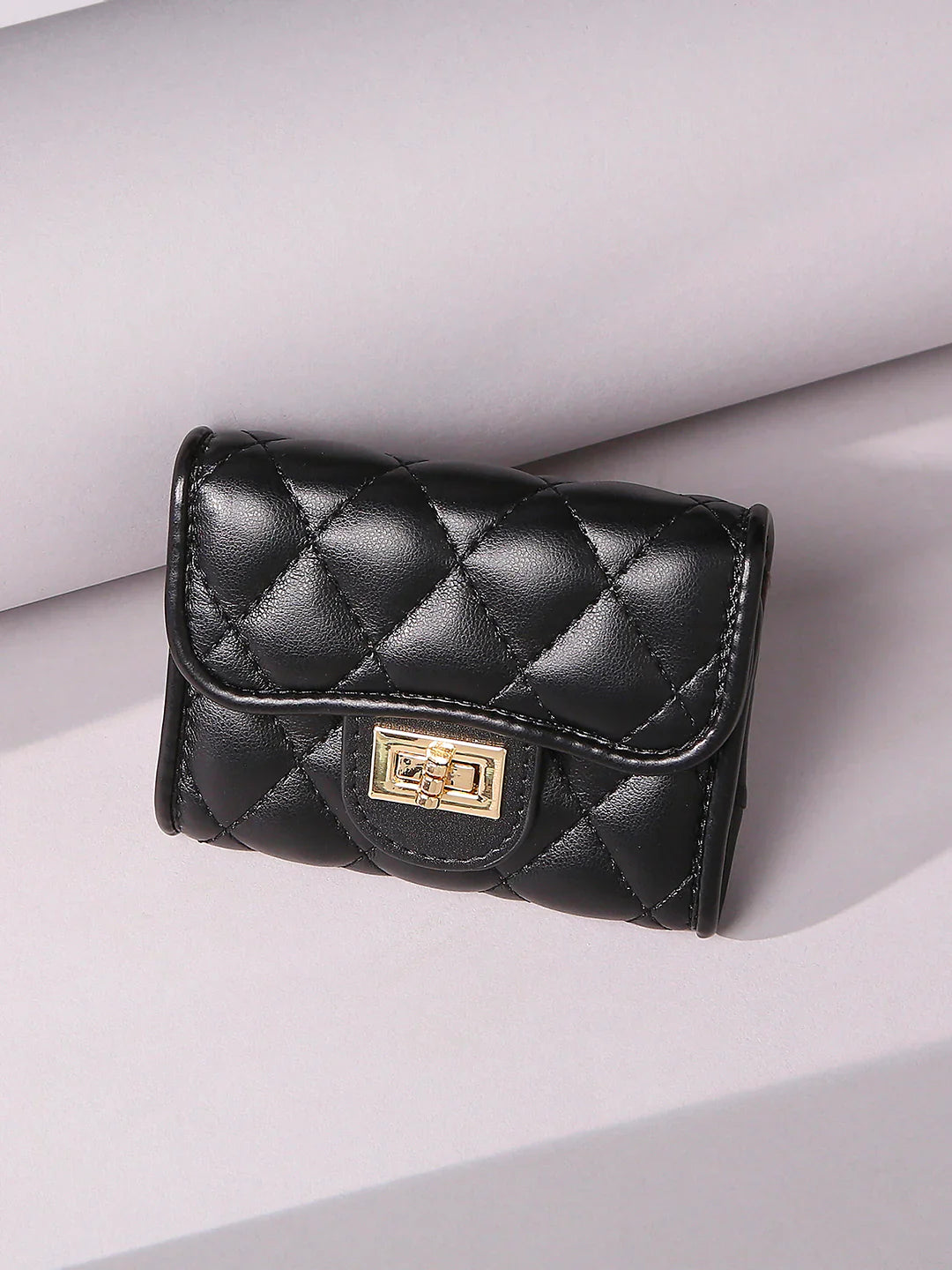 Minimalist Women Textured Card Holder Wallet