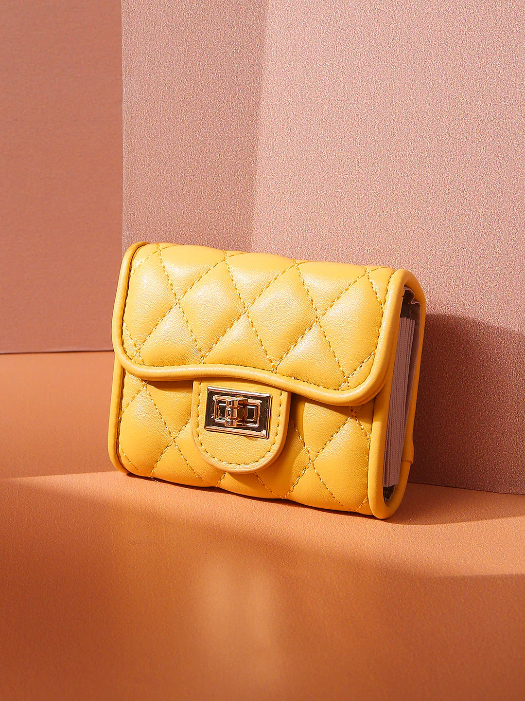 Minimalist Women Textured Card Holder Wallet